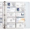 C-Line® Business Card Holder, Poly with Tabs, Holds 20 Cards/Page, 11" x 8-1/2", 5 Per Pack, 5 Packs - 3 of 4