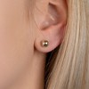 Saint Roman Classic Gold-Plated Stud Earrings - Timeless Elegance with Butterfly Clutch Backing - 3 of 3
