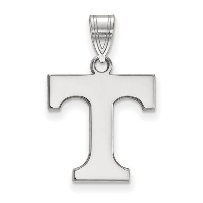 Black Bow Jewelry 14k White Gold Tennessee Volunteers NCAA Medium Pendant
