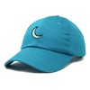 Dalix Moon Embroidered Crescent Astronomy Night Cotton Dad Hat Baseball Cap Adjustable Womens - 4 of 4