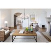 Elegant Lighting Bethany 5 lights pendant in satin nickel with white fabric shade - 2 of 4