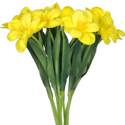 REGALWOVEN Realistic Appearance Home Decor Polyurethane Artificial Tulip Flowers 19.7" 10 Pcs