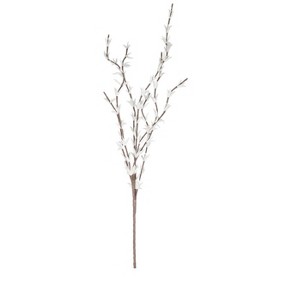 White Branch Bloom Stem – 59"H Artificial Flower with Bendable Petals, EVA Foam & Wire Construction (Set of 6) By Kalalou - 1 of 3