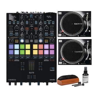 Reloop Elite High Performance DVS Mixer Bundle with MK2 Direct Drive Turntables
