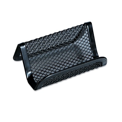 UNIVERSAL Mesh Metal Business Card Holder 50 2 1/4 x 4 cards Black 20005