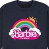 Men's - Barbie - Barbie Logo Rainbow Graphic Fleece Sweatshirt - 2 of 4