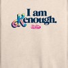 Women's - Barbie - I Am Kenough Tie Dye Lightweight French Terry Wide Neck Long Sleeve Shirt - 2 of 4