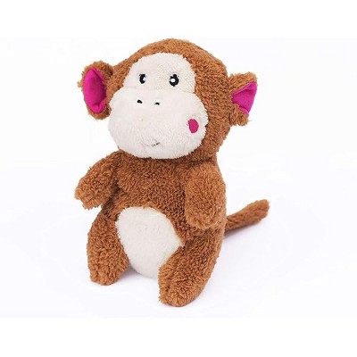 ZippyPaws - Cheeky Chumz Super Soft Squeaker Plush Dog Toy with Unique Sound - Monkey