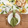 Design Imports  Solid Cotton Napkin Set 6 Piece, Antique Green, 20X20" - 4 of 4