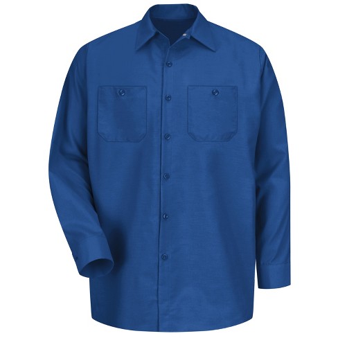 Royal blue discount work shirt