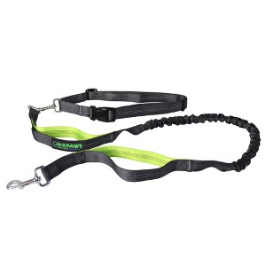 JESPET Hands Free Bungee Dog Leash - Green HBL-48GR, M/L - 1 of 4