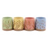 Gibson Home Garcelle 4 Piece 18 Ounce Round Stoneware Mug Set in Assorted Designs and Colors - 2 of 4