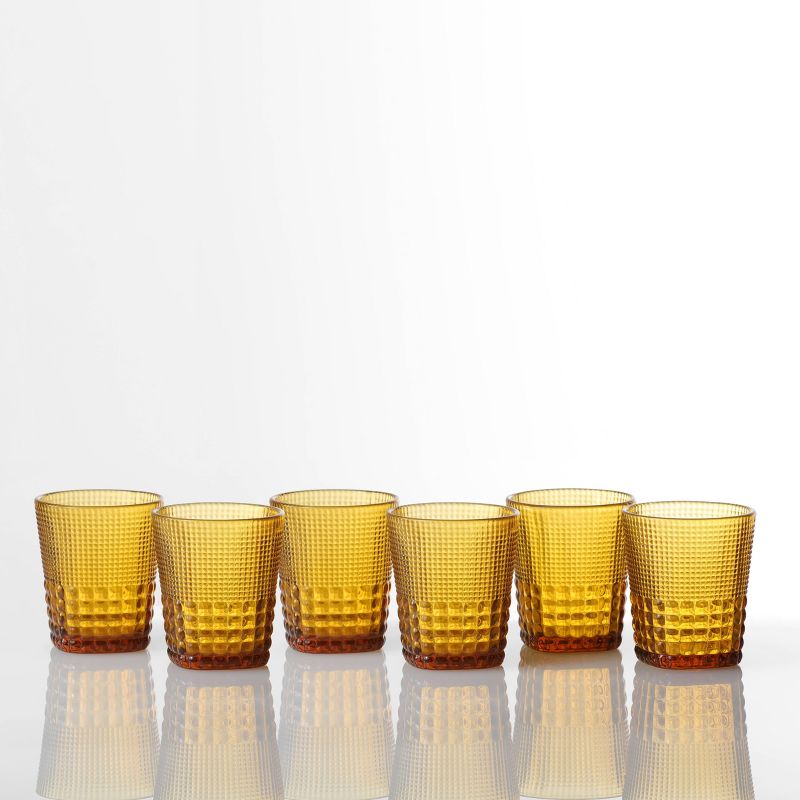 11.5oz 6pk Crystal Malcolm Double Old Fashion Glasses Amber - Fortessa Tableware Solutions, 2 of 4