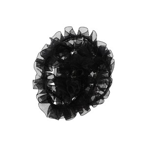 Unique Bargains Ribbon Delicate Sheer Chiffon with Lace & Crinkle Polyester 35.83"x0.59" 1 Pc - 1 of 3