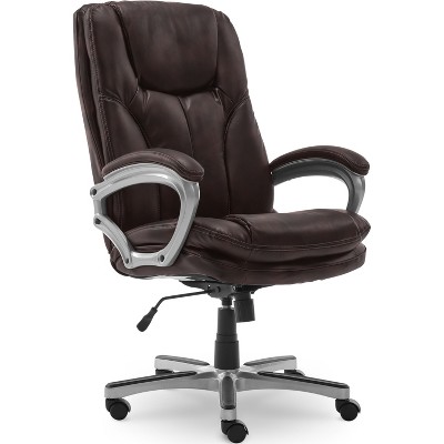 Serta Heavy-Duty Bonded Leather Commercial Office Chair with