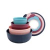 COOK WITH COLOR Wide Mixing Bowls with Lids 8 Piece Set NAVY - 2 of 3