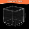 Unique Bargains Square Cube Clear Acrylic Box with Lid for Candy Tiny Jewelry Display - 2 of 4