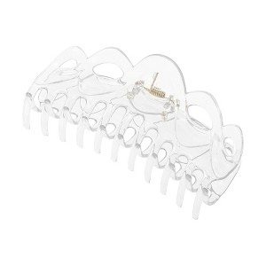 Unique Bargains Fashion Corrugated Edge Hair Clips Hairdo Clips 1 Pc - 1 of 4