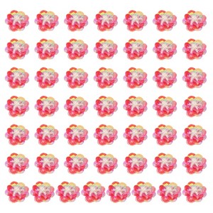 Unique Bargains Iron On Durable DIY Clothing Sequin Bead Flowers Patches 100 Pcs - 1 of 4
