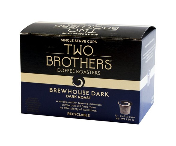 Two Brothers Brewhouse Dark Roast Coffee - Keurig K-Cup Pods - 10ct