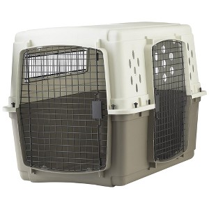 Pet Lodge 2-Door Pet Crate, Airline Approved Dog and Cat Carrier for Travel, Heavy Duty Plastic Kennel, Fits up to 48.5 Pounds, Large - 1 of 3