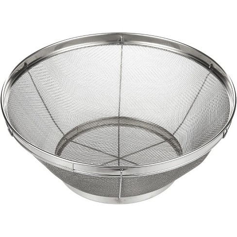 Kitchen 3pc Colander Set Stainless Steel Mesh Strainer Net Baskets 3 4 5qt U.S 