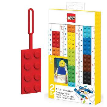 LEGO Ruler with Minifigure and LEGO Brick Bag Tag