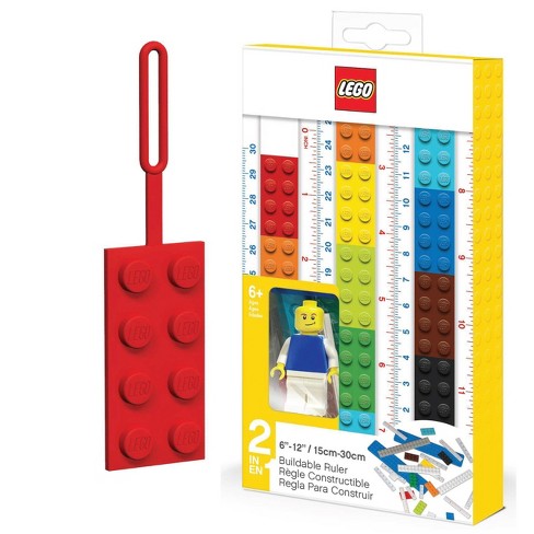 Lego Ruler With Minifigure And Lego Brick Bag Tag Target