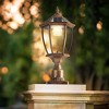 20" Golden Solar Powered LED Outdoor Lantern ¨C Vintage Garden Light for Paths and Patios (1-Pack) - 4 of 4