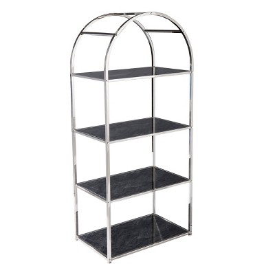 68" Thiram 4-Tier Etagere Nickel - Aiden Lane