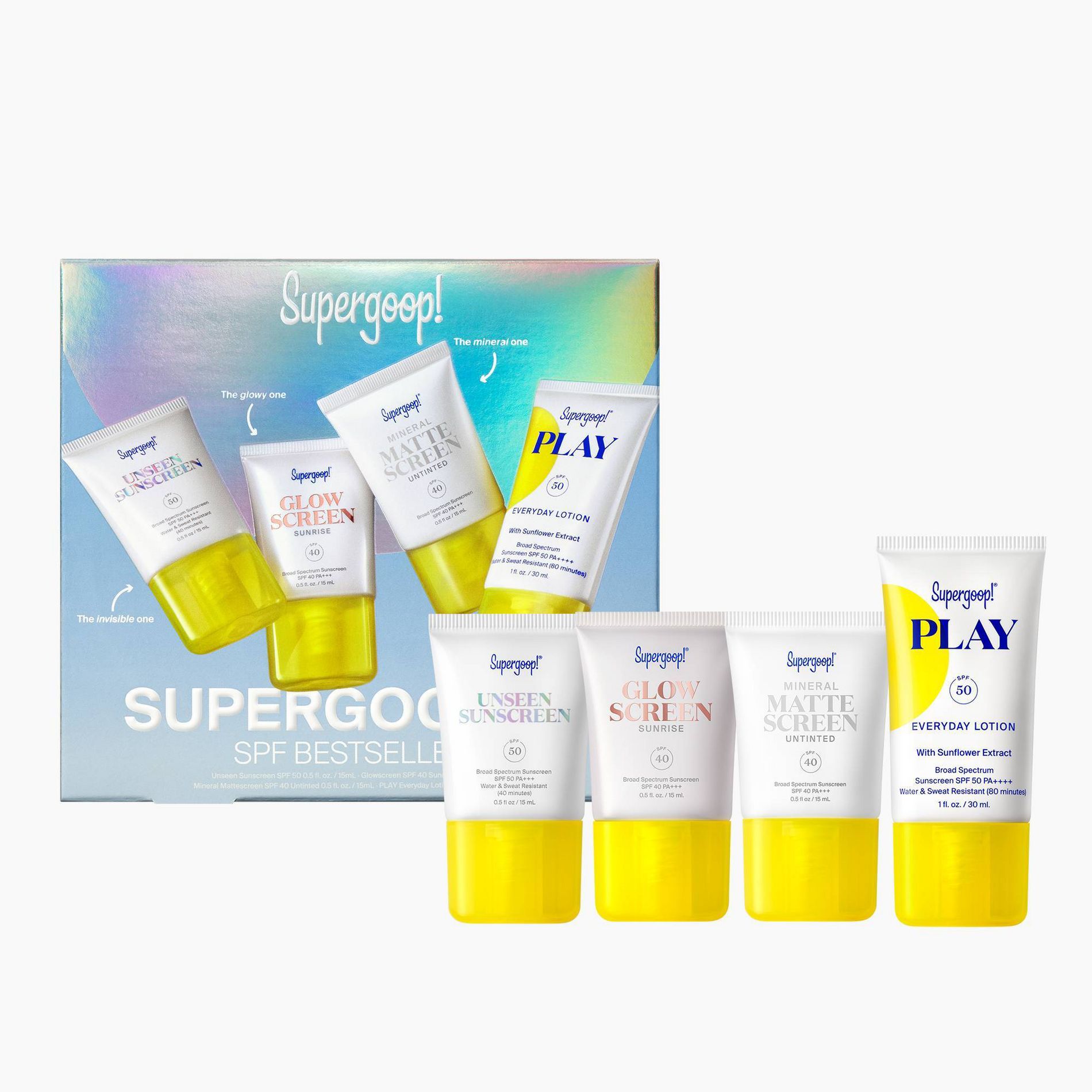 Supergoop! Supergoopies SPF Bestsellers Gift Set - 4ct - Beauty Studio