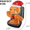 Zone Tech Christmas Gingerbread Red Hat Blow-Up Décor for Cars - Vehicle Buddy Inflatable with 12V Car Blower Plug LED Lights Decoration - 2 of 4