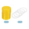 Unique Bargains Regular Mouth Plastic Mason Jar Lids with Silicone Sealing Ring 24 Pcs - 2 of 4