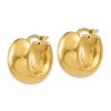 Black Bow Jewelry Wide Puffed Hoops in 14k Yellow Gold, 17mm (5/8 Inch) - 2 of 4