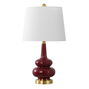 Evie Table Lamp - 23 Inch Height - TBL4610 - Cranberry - Safavieh - 1 of 4