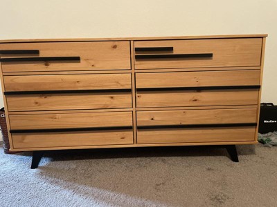 Simple Cut Out Handles 6 Drawer Dresser - Saracina Home : Target