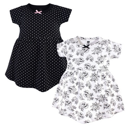 Hudson Baby Infant and Toddler Girl Cotton Short-Sleeve Dresses 2pk, Toile - image 1 of 3