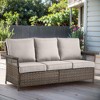 Chic Crate All Weather Rattan Wicker Patio Sofa - 3 of 4