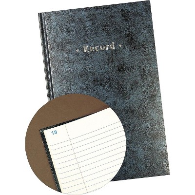 HITOUCH BUSINESS SERVICES Blue Marbled Hardcover Record Book 9-5/8" x 6-1/8" 886580
