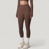 Anna-Kaci Active Women's High Waist Full Length Leggings with Side Pockets and Wide Waistband - 2 of 4