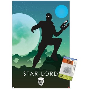 Trends International Marvel Heroic Silhouette - Star Lord Unframed Wall Poster Prints - 1 of 4