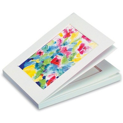 Stu Art Budget Ready Mats with No Back, 16 x 20 Inches, White, Pack of 50