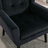 CAVINAS Modern Soft Accent Chair with Tufted Back,Upholstered Ergonomics Armchair for Living Room,Luxury Velvet Lounge Chair,Sofa Chair - 3 of 4