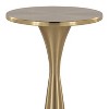 LumiSource Gemma Metal Side Table Modern Brass - 2 of 4