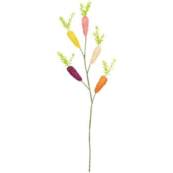 Northlight Knitted Carrots Easter Spray - 23.75" - Multicolor