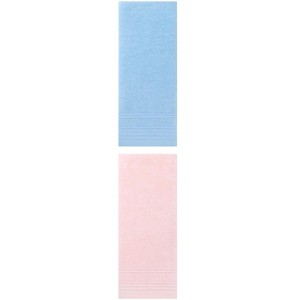 REGALWOVEN 2 Pack Solid Striped Bathroom Hand Towels for Hand, Face 14" x 30" - 1 of 4