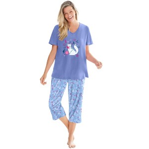 Dreams & Co. 2-Piece Capri PJ Set - 1 of 4