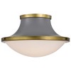 Nuvo Lighting Lafayette 3 - Light Flush Mount in  Matte Gray - 2 of 4