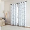 Kate Aurora 1 Piece Watercolor Floral Light Filtering Grommet Top Window Curtain Panel - 3 of 4