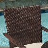 Campbell 5pc Wicker Patio Dining Set with Cushions - Multibrown - Christopher Knight Home - 3 of 4